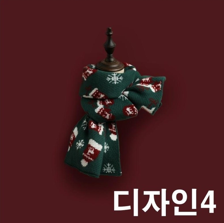 미뇽 크리스마스 목도리 머플러 - 상세 이미지 5