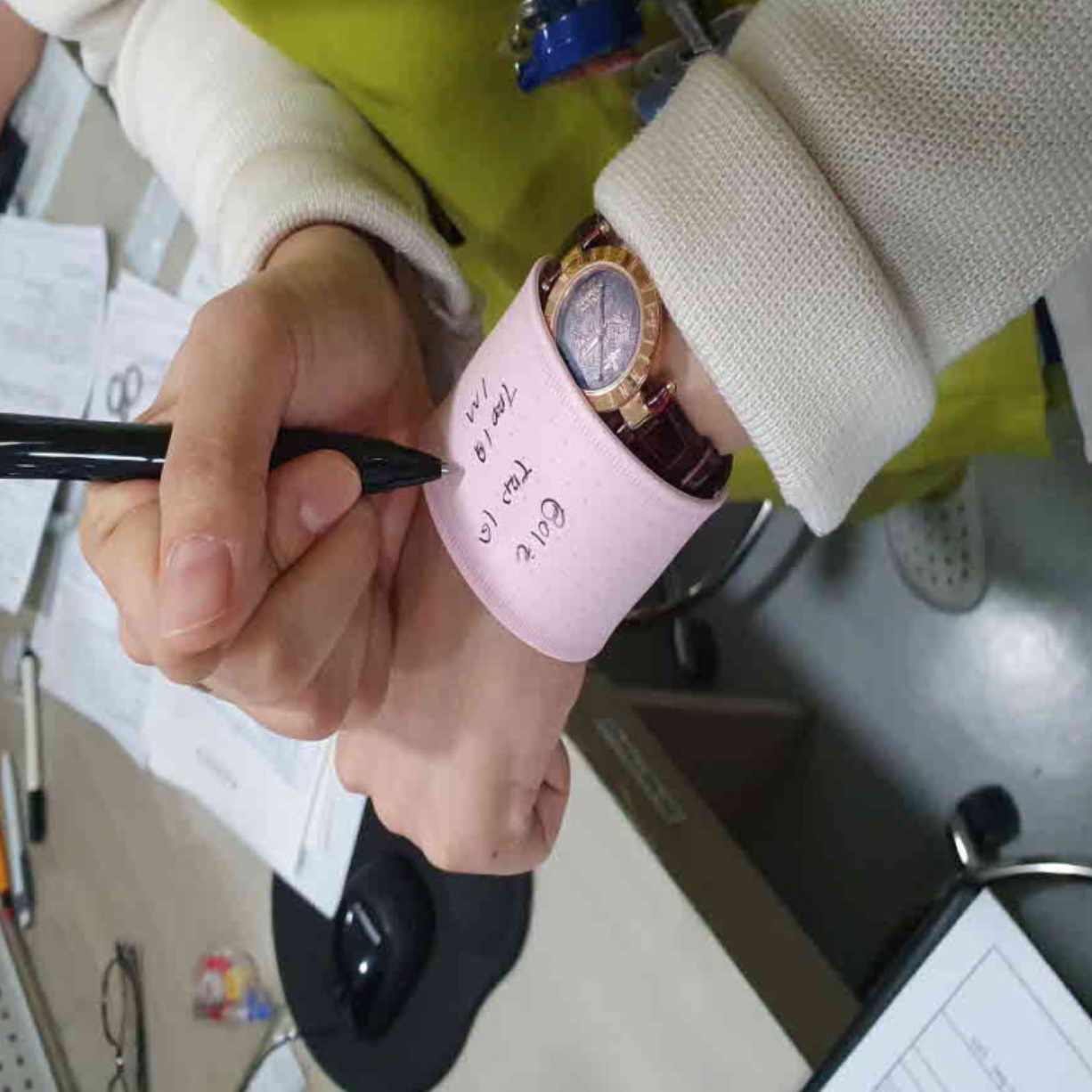 손목 팔찌 고급 메모 노트 아이디어 노트 휴대용 작은 노트 이미지 8