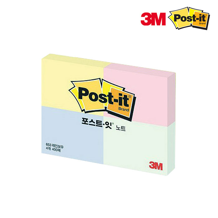 3M 포스트잇 파스텔 노트 654 76x76mm - 상세 이미지 3