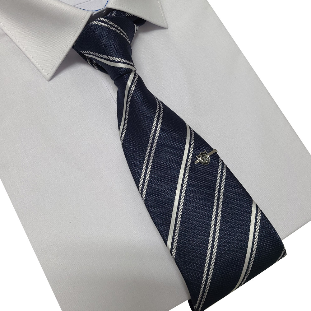 엠스코프 브로치 넥타이핀 스트라이프 수동 넥타이 MN446 네이비