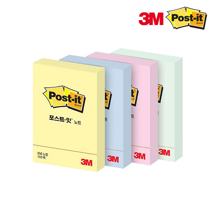 3M 포스트잇 파스텔 노트 654 76x76mm - 상세 이미지 4