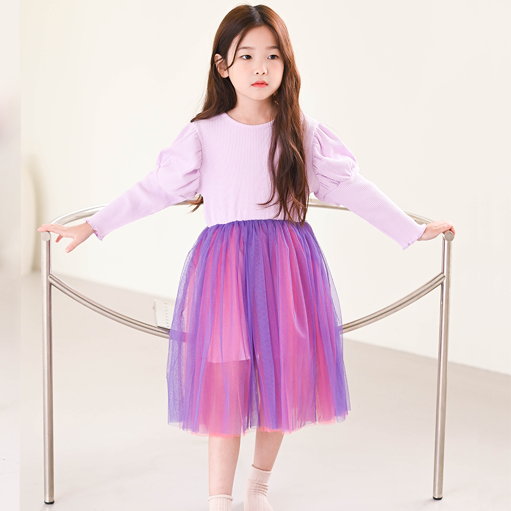 로즈베이 골지 튜튜 샤 원피스 할로윈 코스튬 마녀 의상 공주님 여아 아동 보라 핑크 - 상세 이미지 3