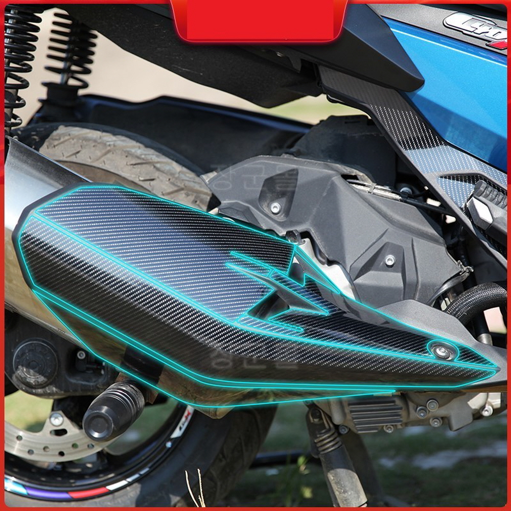 BMW C400GT 스크래치 카본 보호필름 카울 튜닝 호환 보관함 보호필름 - 상세 이미지 4