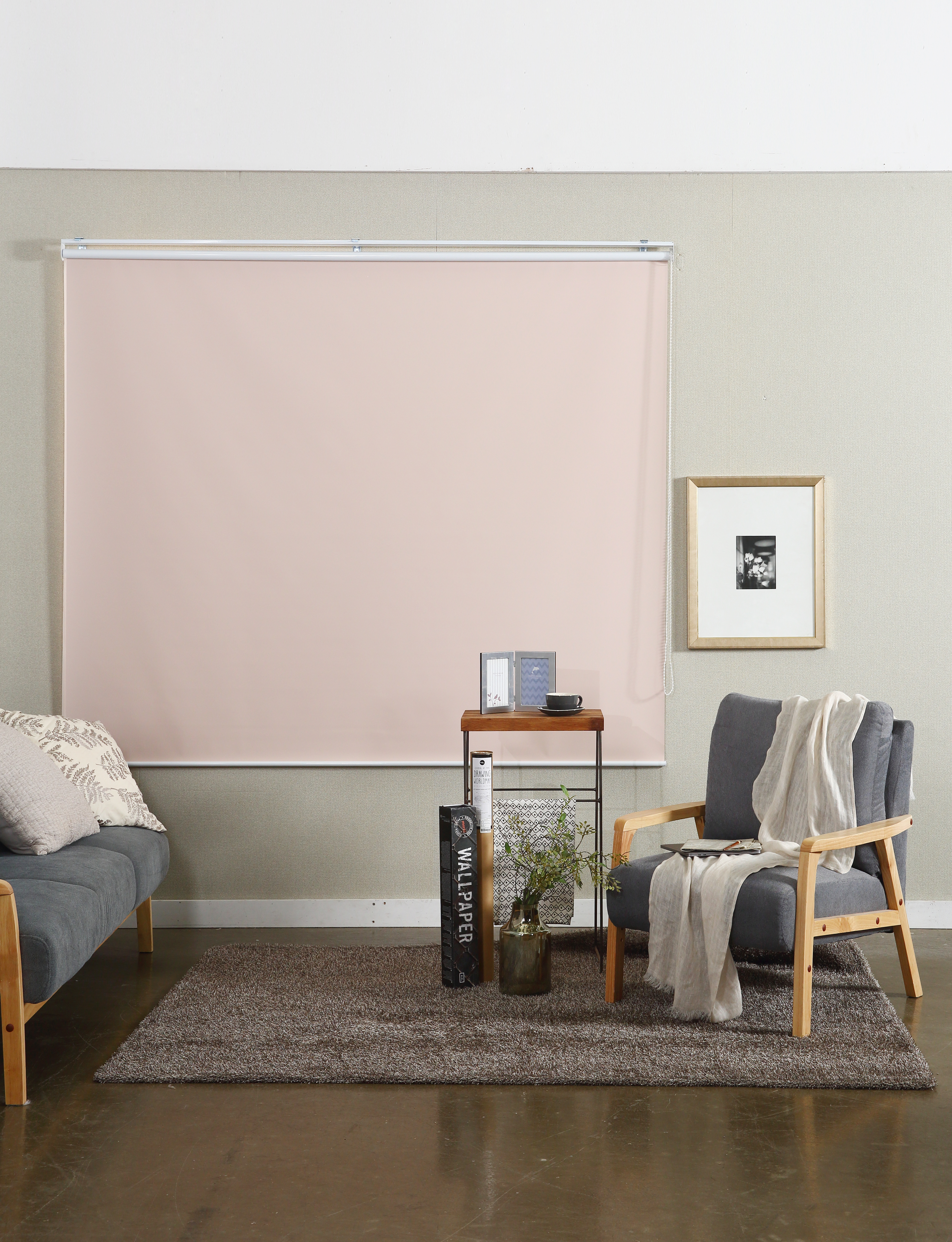 클래식(타이드롤 암막/방염) 롤스크린 양면 블라인드 6종