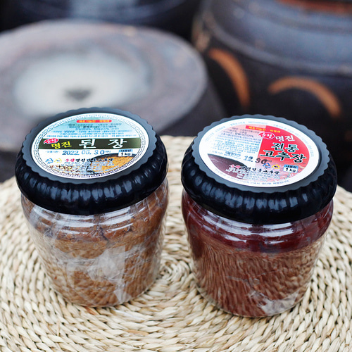 순창 전통장류선물세트 고추장+된장 국산재료 1kg 명진 - 상세 이미지 4