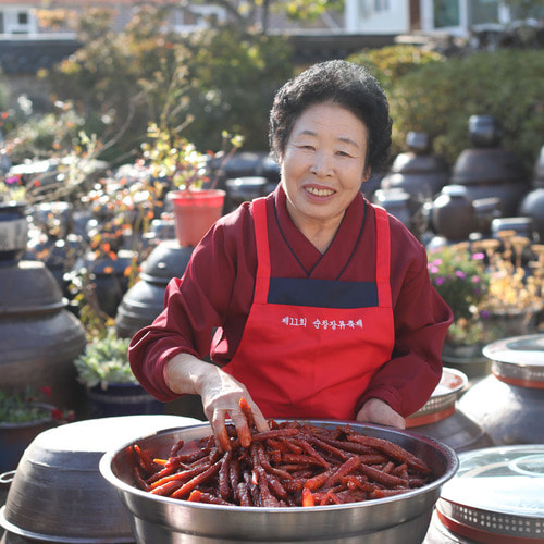 국산 고추장 더덕장아찌 어르신밑반찬 순창 내고향 500g, 1개 - 메인 이미지