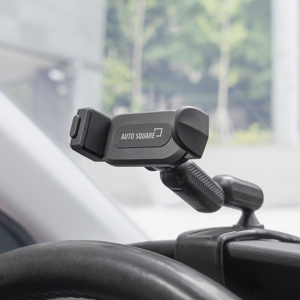 레드빈 원핸드 버튼 클립형 차량용 핸드폰 거치대 헤드 부품 DACH - 상품 이미지