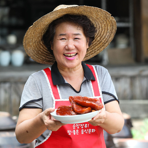무우장아찌 고추장 통무 국산 1kg 순창 이기남할머니 - 상품 이미지