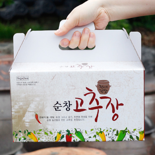순창 전통장류선물세트 고추장+된장 국산재료 1kg 명진 - 상세 이미지 2