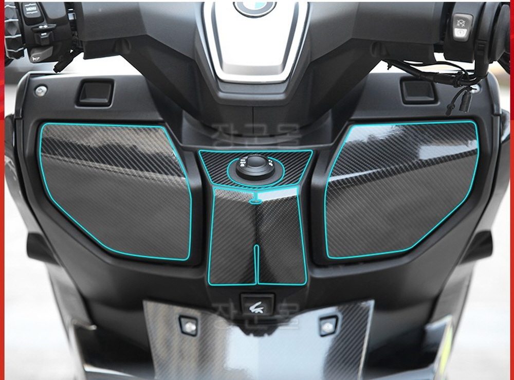 BMW C400GT 스크래치 카본 보호필름 카울 튜닝 호환 보관함 보호필름 - 상세 이미지 2
