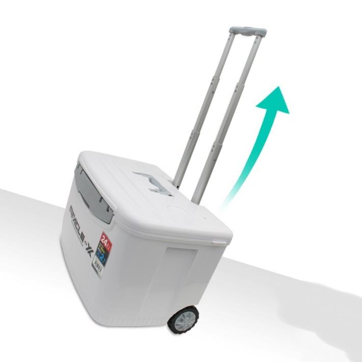 캠핑용 쿨러 바퀴달린 아이스박스 플라스틱 아이스박스 24리터