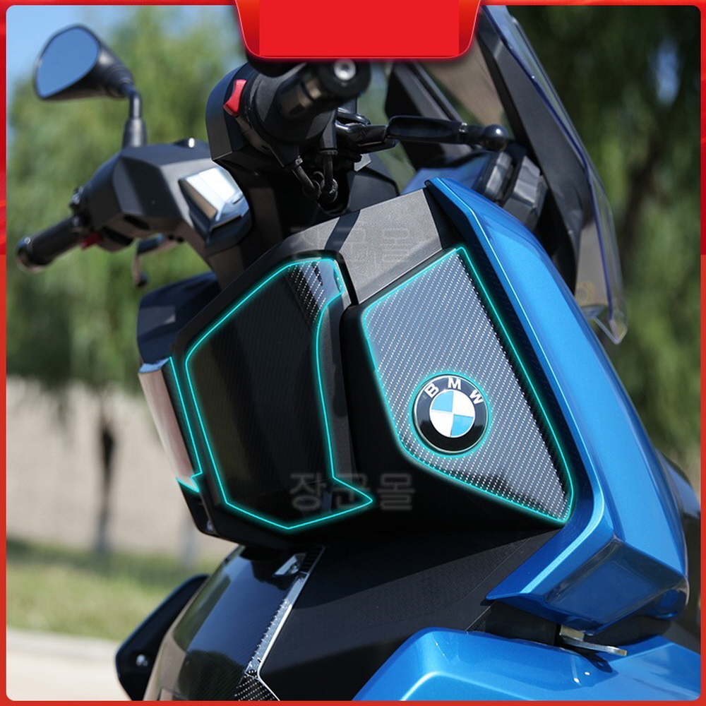BMW C400X 스크래치 카본 보호필름 카울 튜닝 호환 헤드라이트 부근 보호필름 - 상세 이미지 4