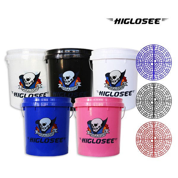 하이글로씨 세차버킷 18L 세트 투명 물통+가드 다용도 워시버킷 - 상품 이미지