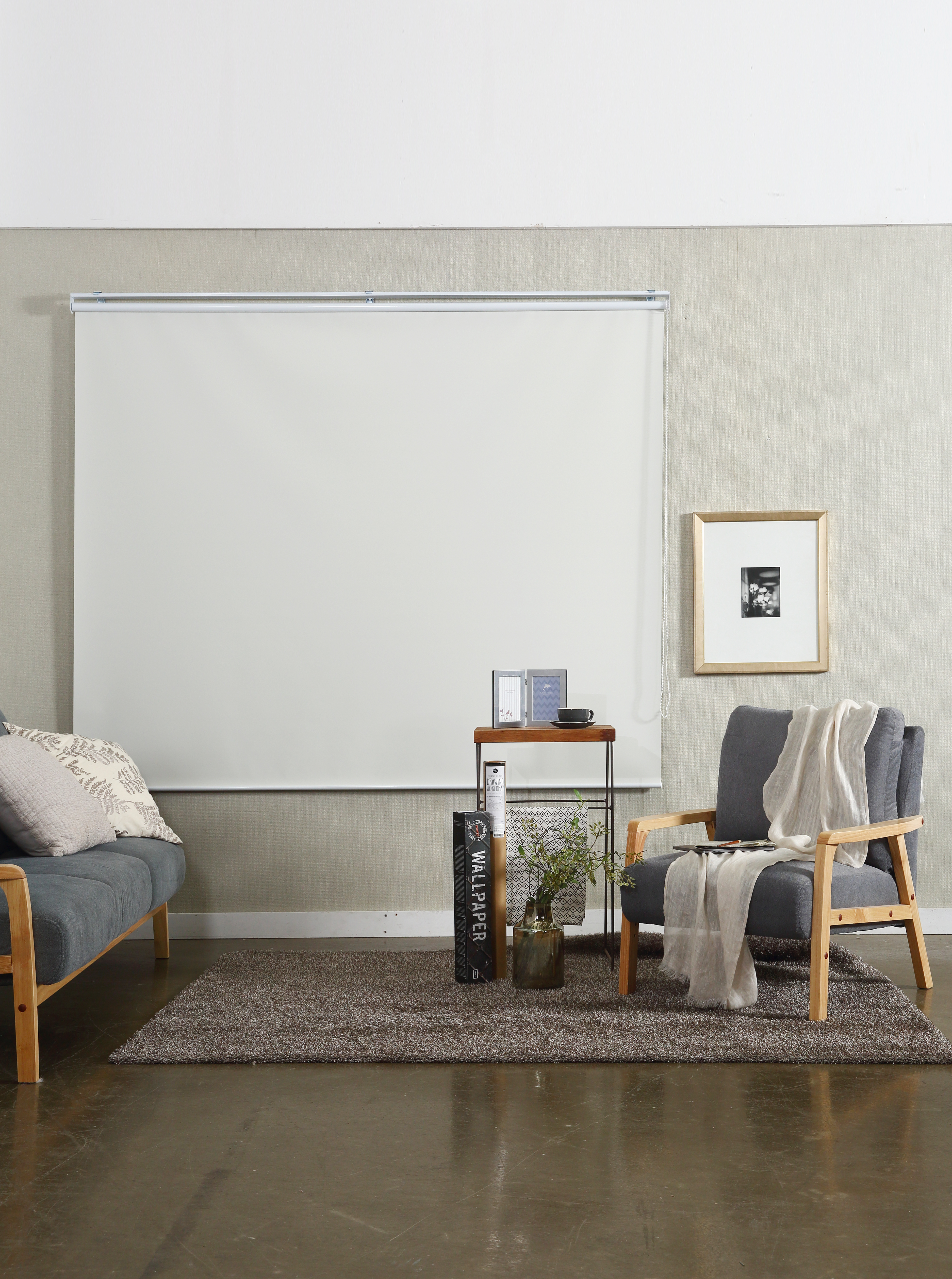 클래식(타이드롤 암막/방염) 롤스크린 양면 블라인드 6종