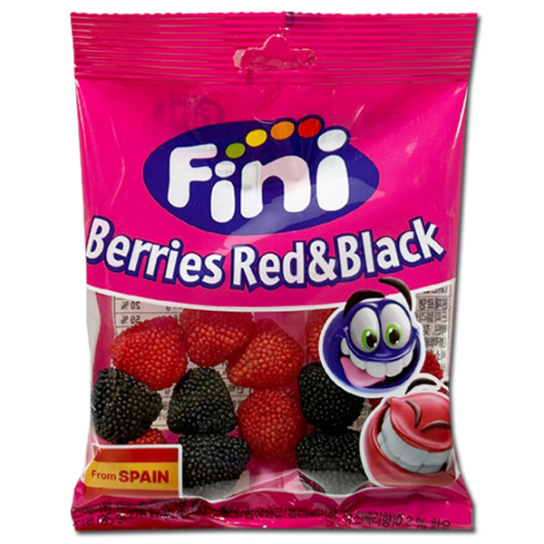 피니 라즈베리향 앤드 블랙베리향 85g 수입 젤리