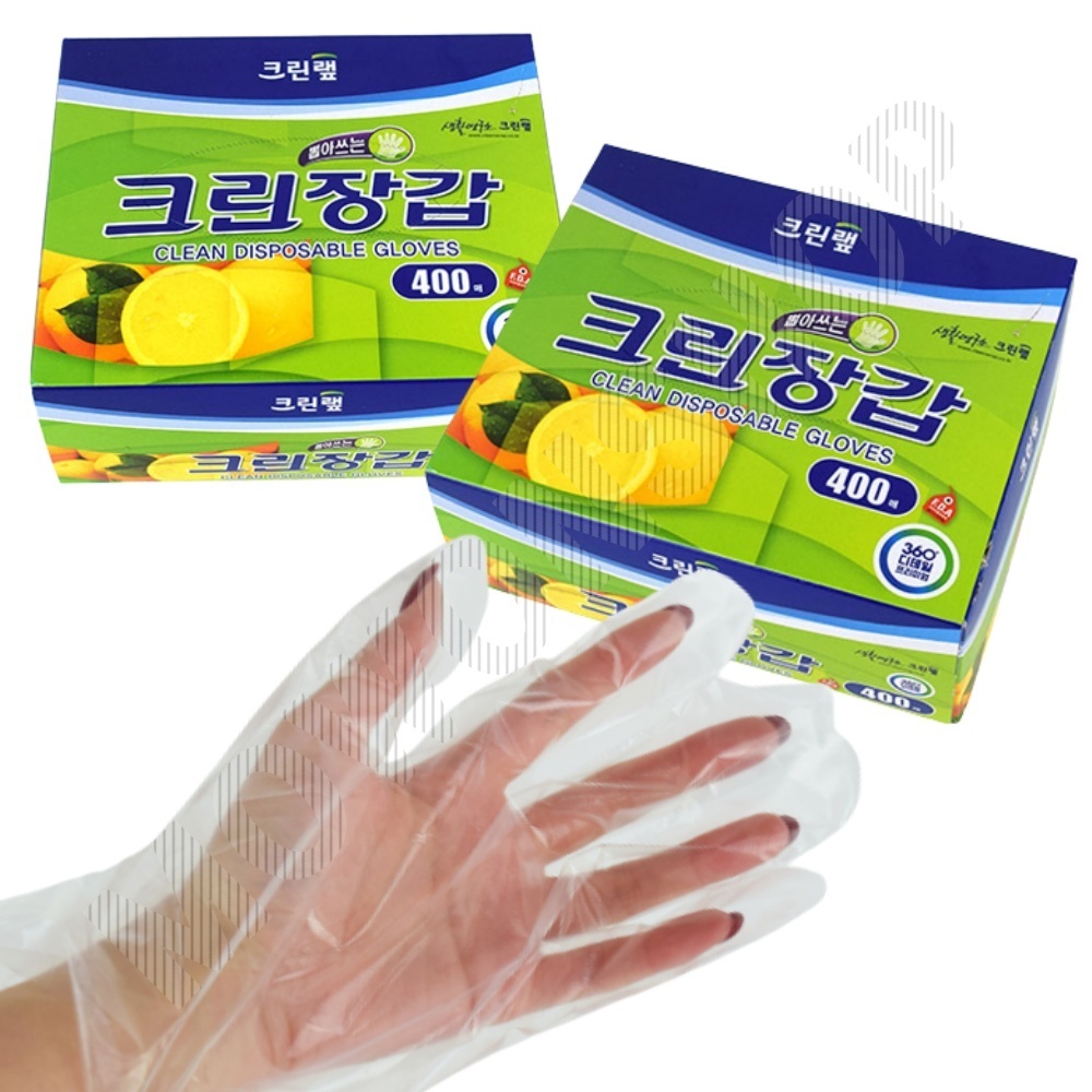 대용량비닐장갑 위생장갑 일회용 400매 - 메인 이미지
