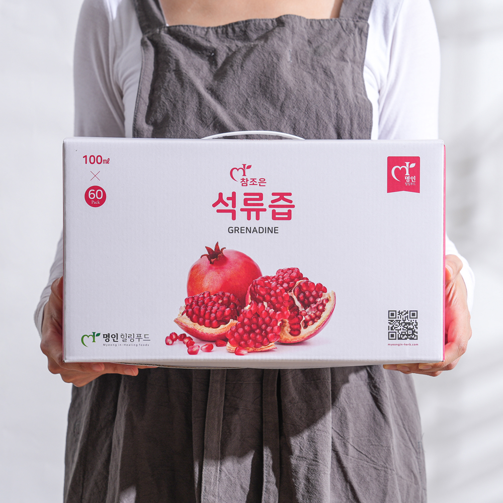 무첨가 고당도 석류즙 농축 원액 주스 100ml x 60포