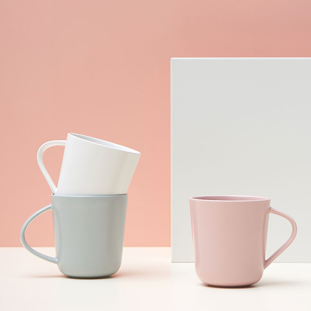 국산도자기 파스텔 무광 온반 머그컵 350ml 1P - 상품 이미지