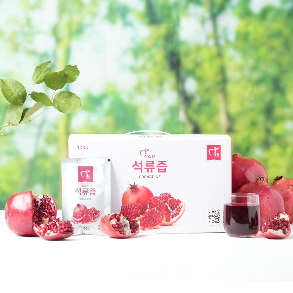 무첨가 고당도 석류즙 농축 원액 주스 100ml x 60포 이미지 3