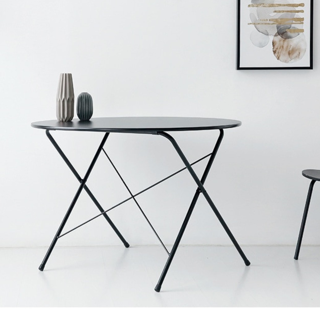 접이식원형테이블 간이식탁 입식 자취식탁 접는테이블