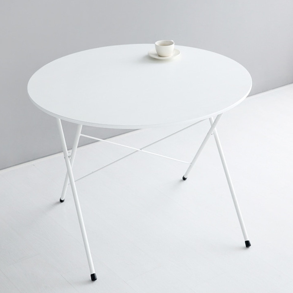 접이식원형테이블 간이식탁 입식 자취식탁 접는테이블