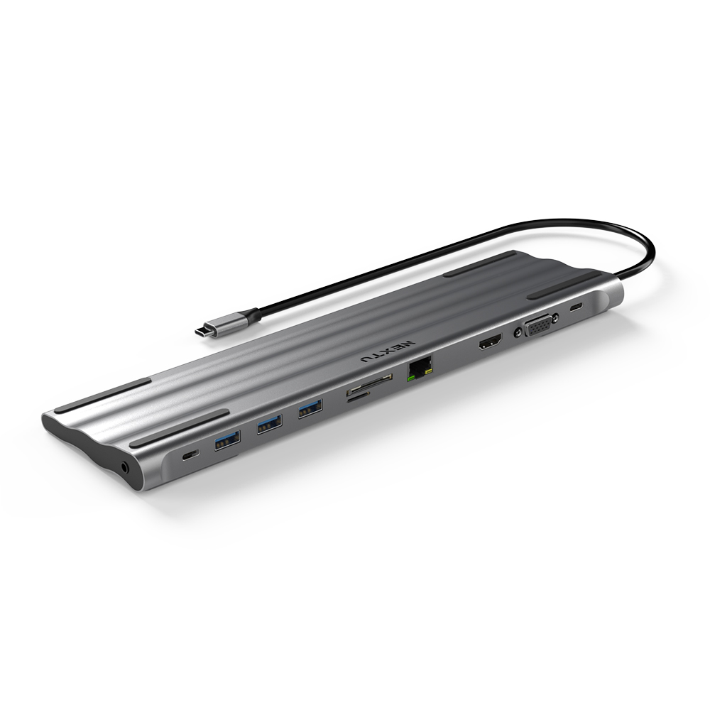 넥스트유 C타입 11in1 랜포트 HDMI 노트북 도킹스테이션 멀티 허브 1351DS