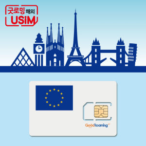 유럽유심 영국 프랑스 스페인 유심칩 쓰리 보다폰 KPN 무제한 데이터 통... 솔직 후기 | 실사용자 리뷰 분석 - 상품 이미지 1