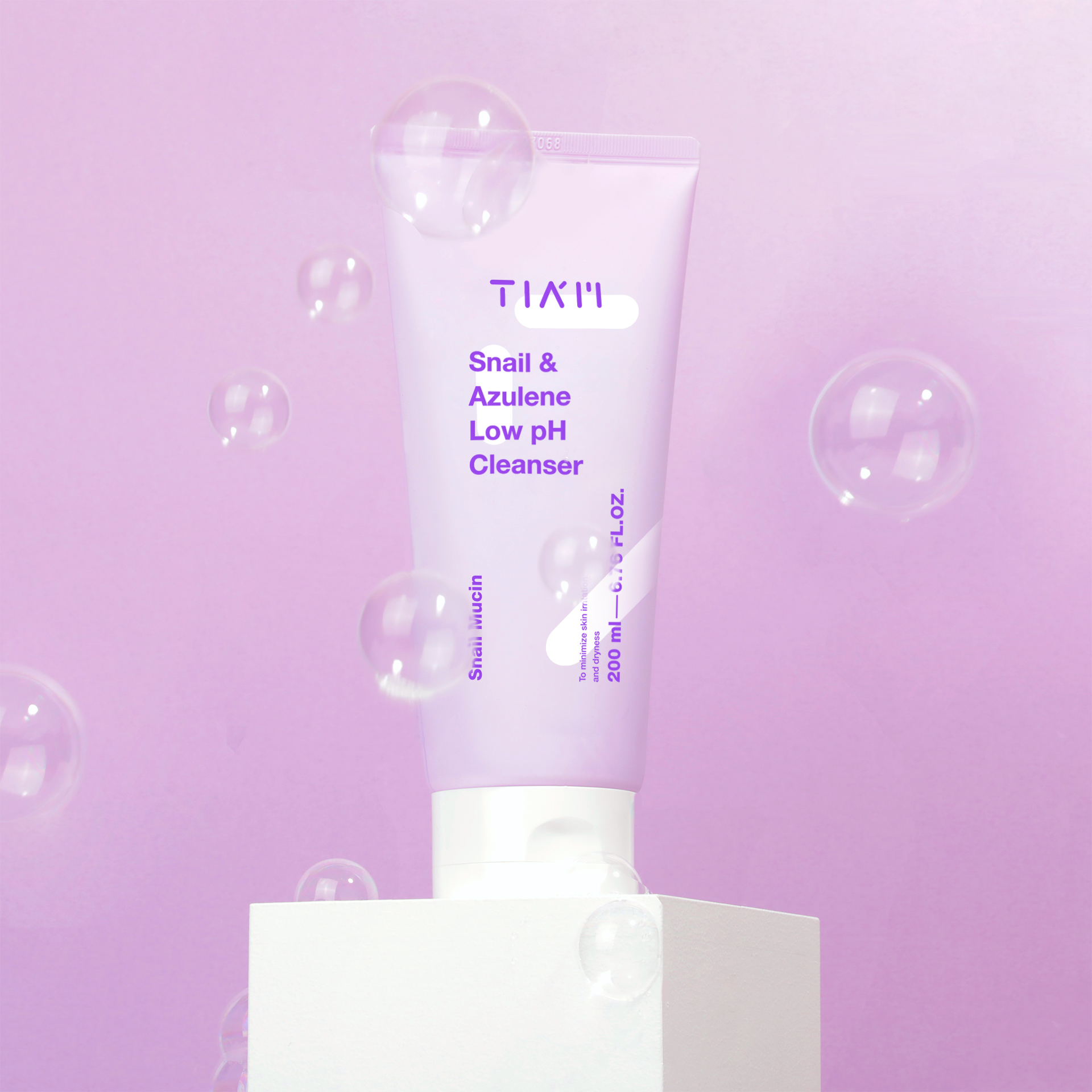 티암 스네일 & 아줄렌 약산성 클렌저 200ml / 저자극 민감피부 예민피부 진정 젤 클렌징 - 상세 이미지 5
