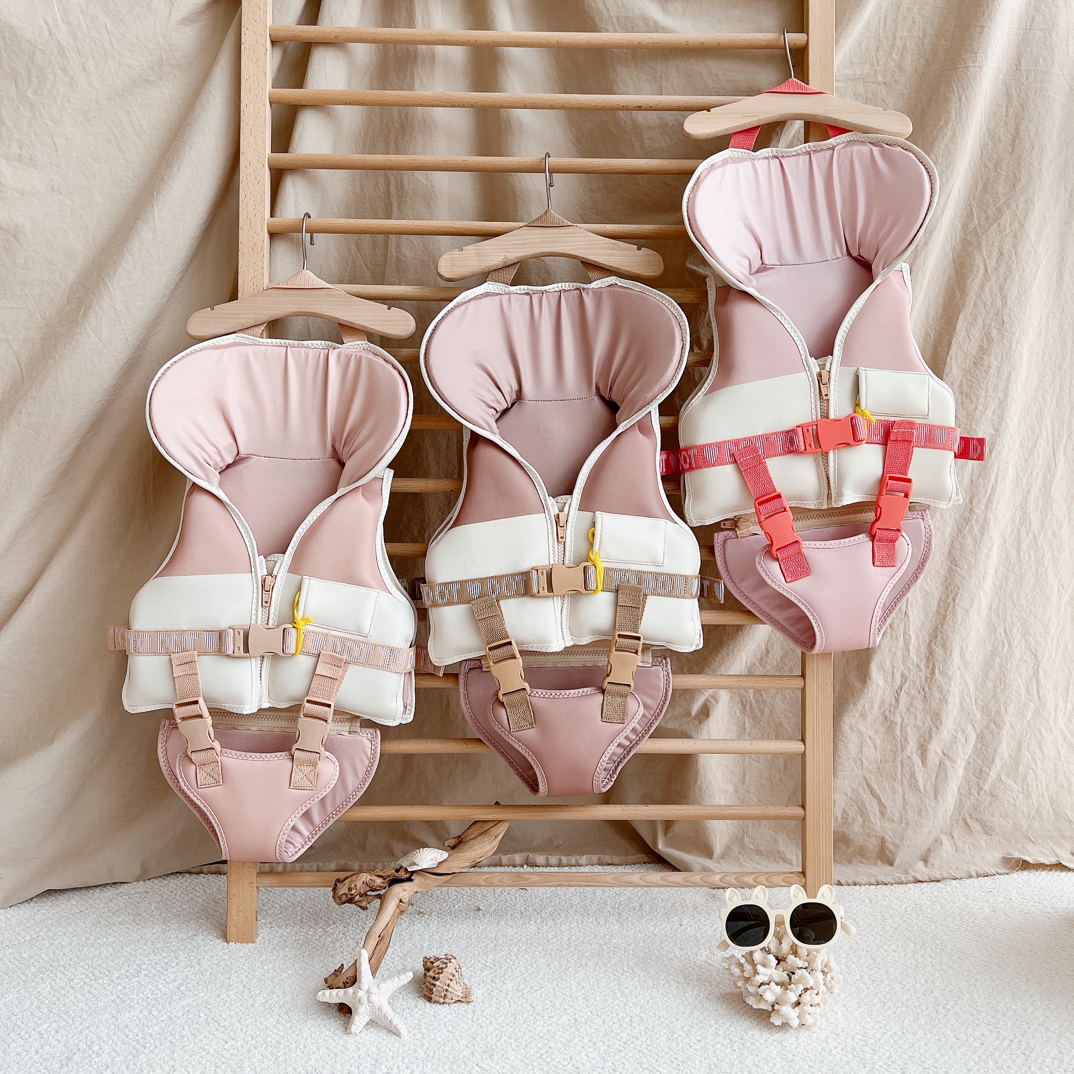 아가드x돗투돗 유아 구명 조끼 S 돗람이 돌 아기 팬티 분리형 물놀이 용품