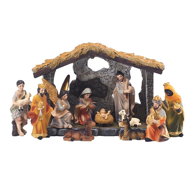 아기예수 탄생 말구유 성탄구유 예수 마리아 장식품 세트 선물 - 상세 이미지 3