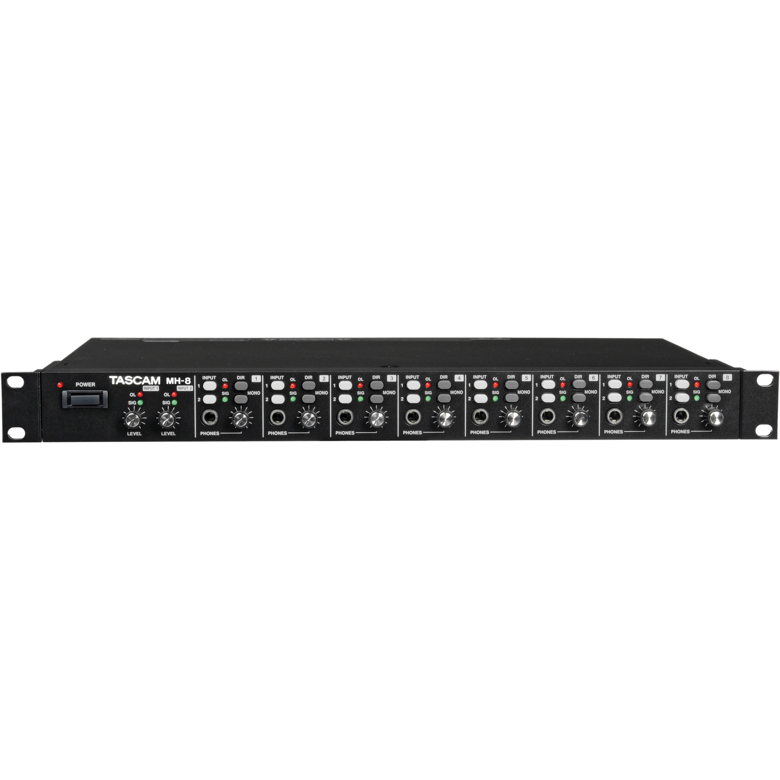 TASCAM MH-8 타스캠 8채널 헤드폰 앰프 MH8 - 상세 이미지 4