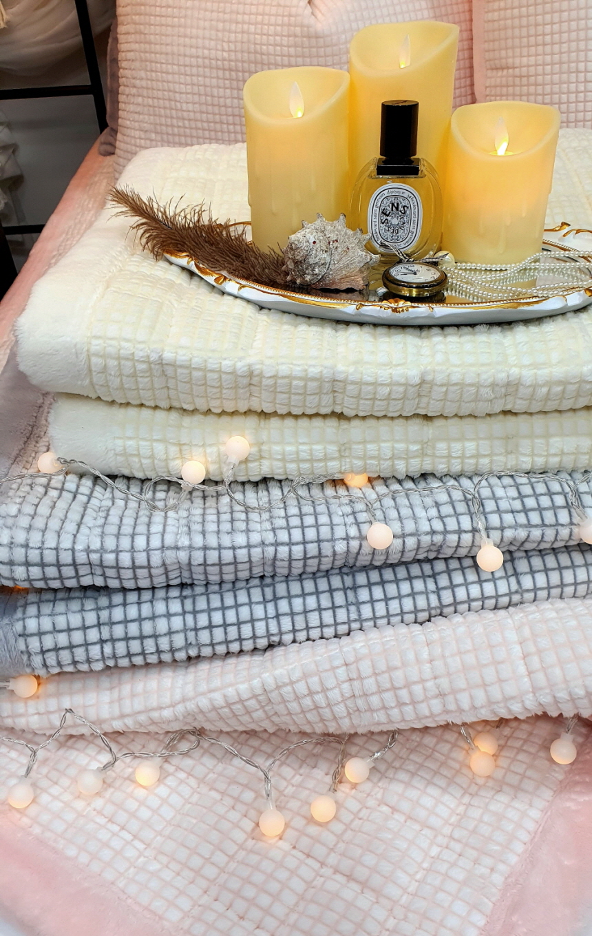 와플 알러지케어 겨울 극세사 이불 침대패드