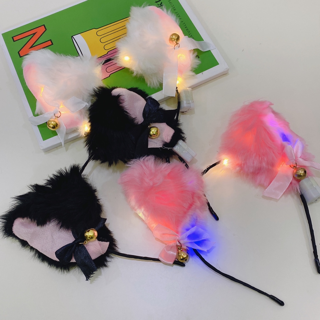 LED 야광 머리띠 고양이 생일 파티 할로윈 캐릭터 동물 크리스마스 이벤트 G-04
