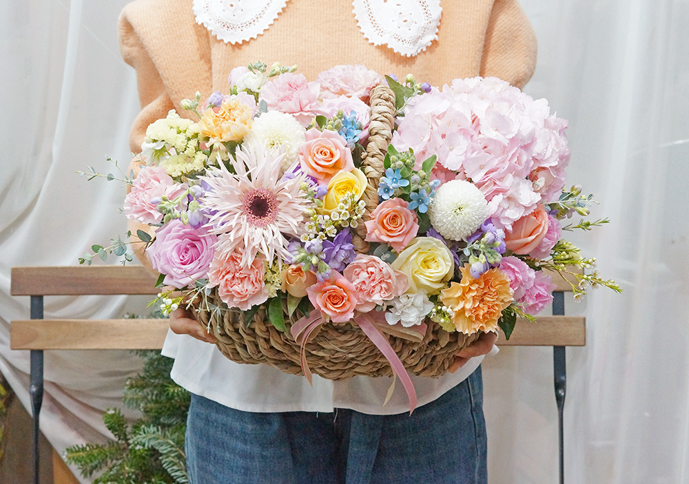 꽃바구니 생일 꽃다발 축하 선물 기념일 꽃배달 생화택배