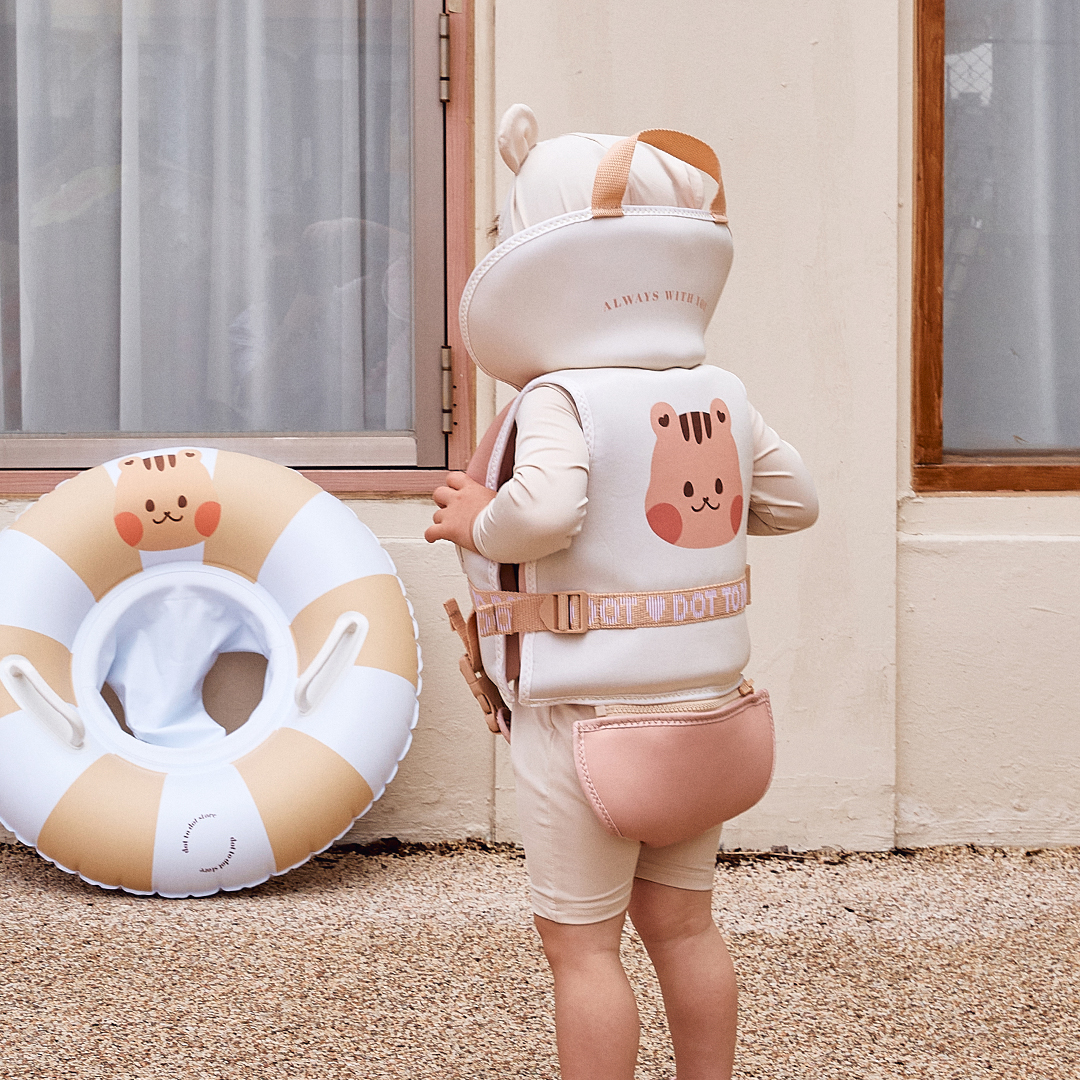 아가드x돗투돗 유아 구명 조끼 S 돗람이 돌 아기 팬티 분리형 물놀이 용품