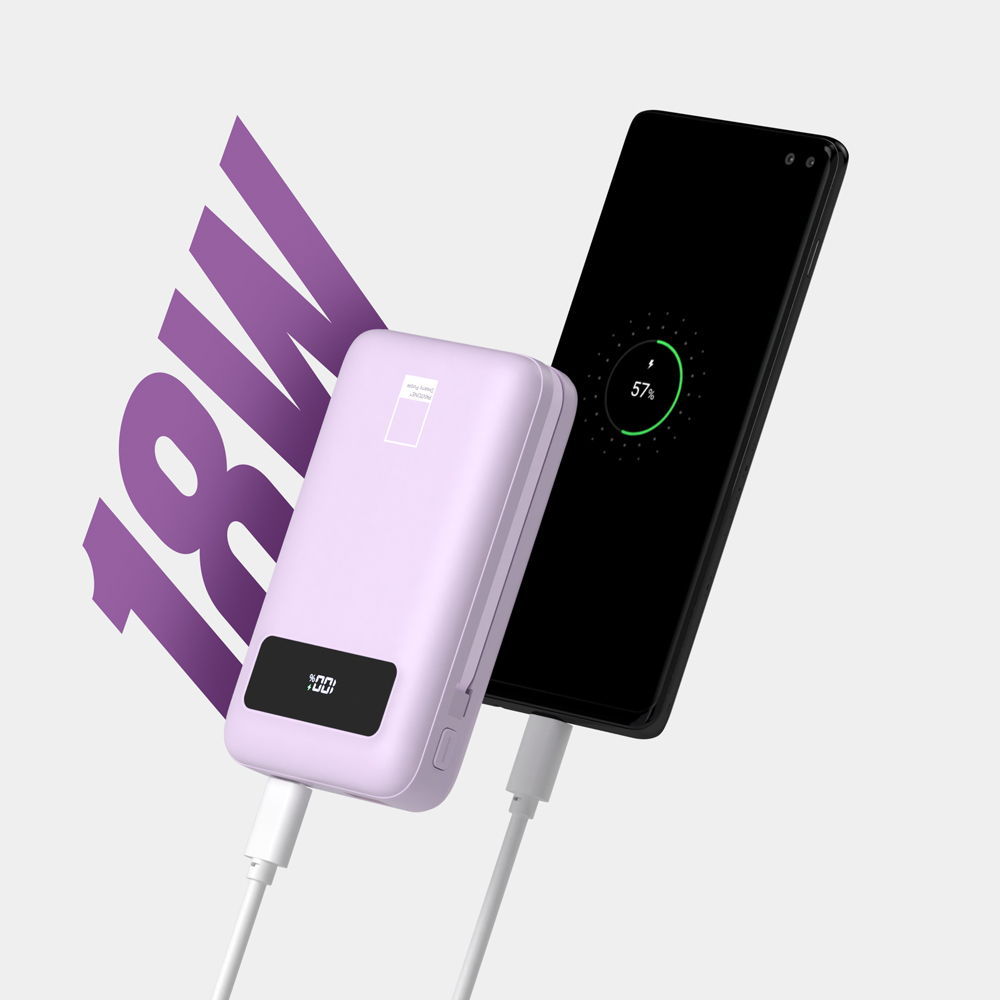이어맥 팬톤 캐이블 일체형 고속충전 보조배터리 10000mAh - 상세 이미지 5