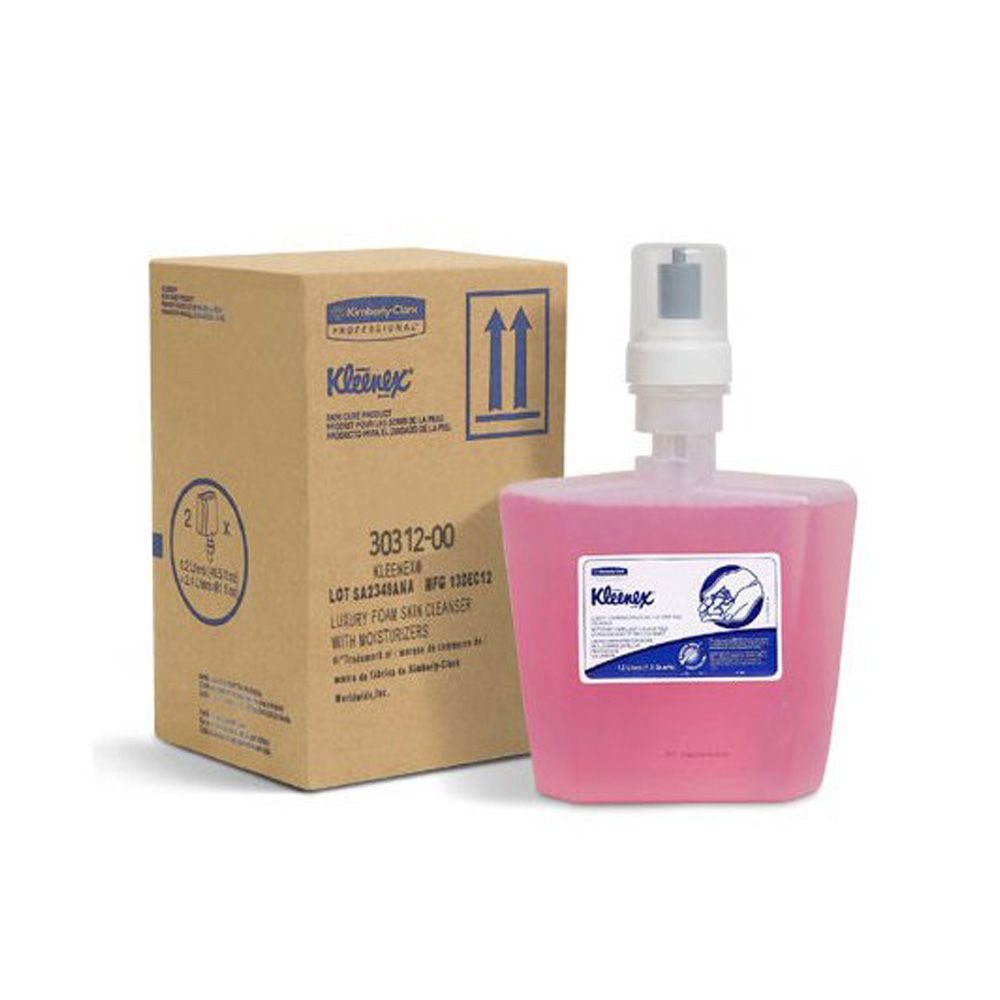 유한킴벌리 56610 크리넥스 오토매틱 폼 솝 리필 1200ml 2개 1박스 물비누 거품비누 핸드워시 - 상세 이미지 3