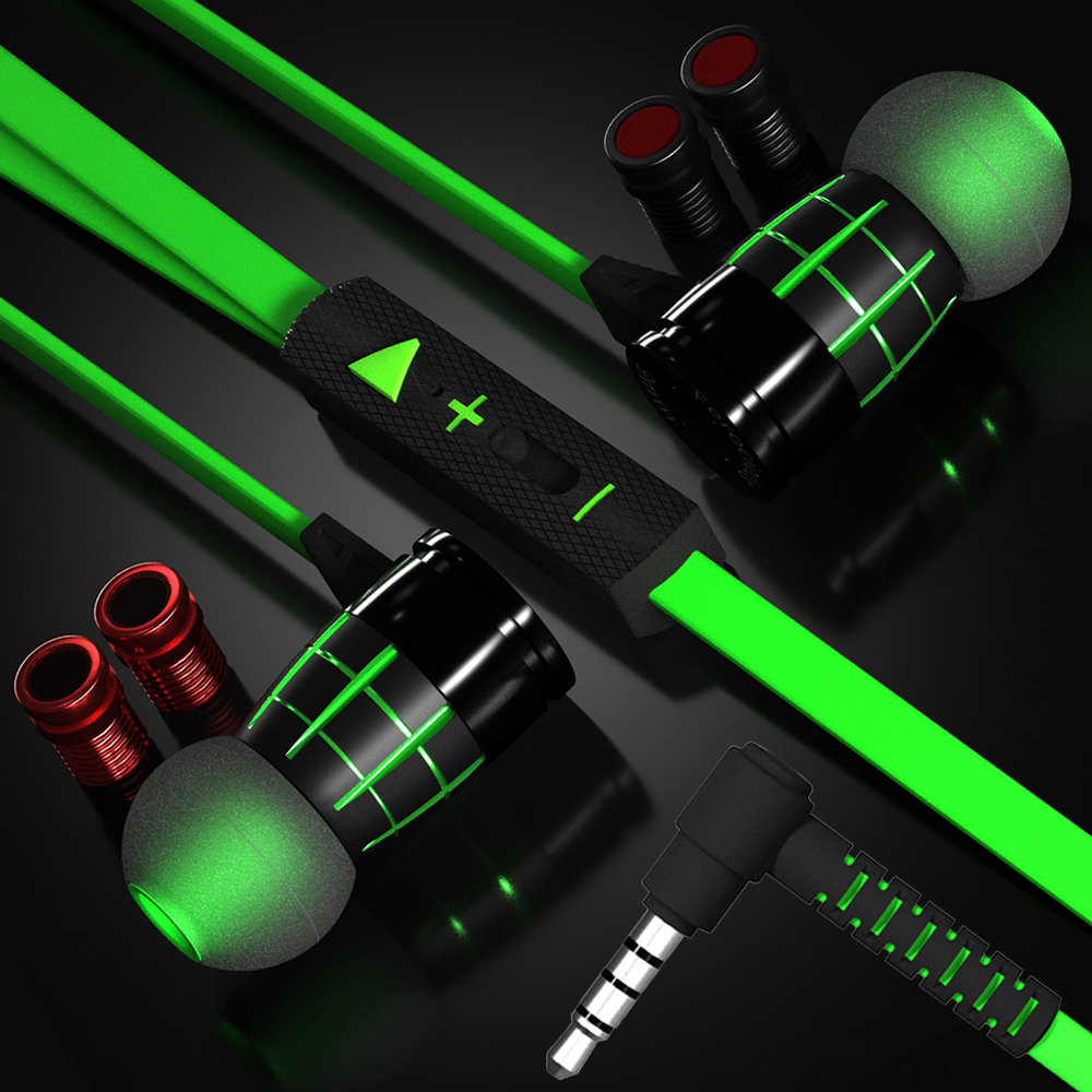 게이밍 유선 이어폰 마이크