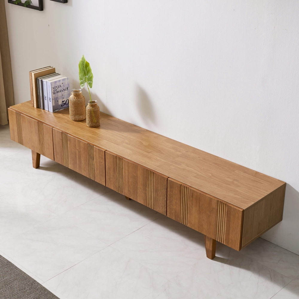 프레비아 75인치 85인치 티비장 북유럽원목거실장 tv다이서랍장