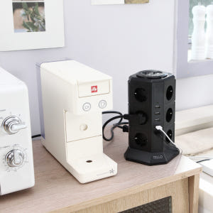 텔로 타워형 멀티탭 12구 블랙 (콘센트8구+usb포트4구 ) 2m 3m... 실사용 후기 | 효과 있을까? - 상품 이미지 3