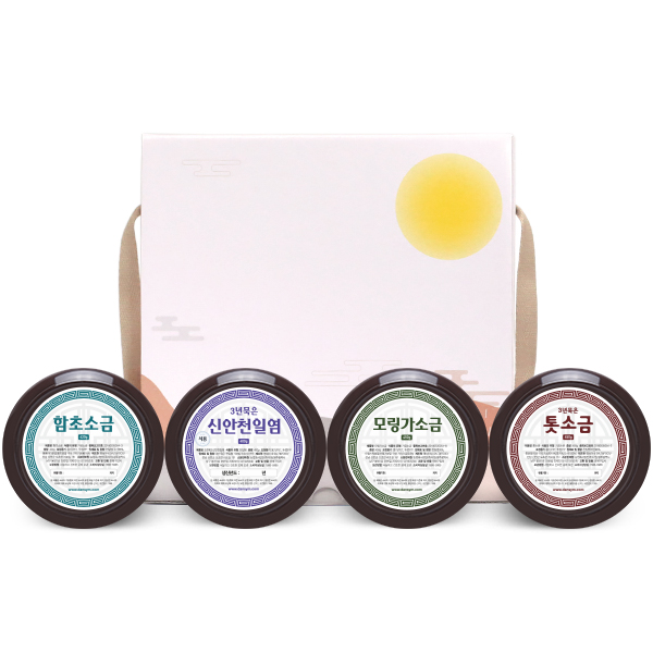 구운 함초 소금450g 4종 선물세트 답례품 - 메인 이미지