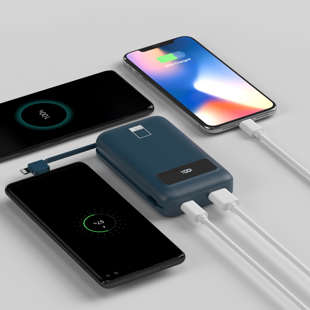 이어맥 팬톤 캐이블 일체형 고속충전 보조배터리 10000mAh 이미지 6
