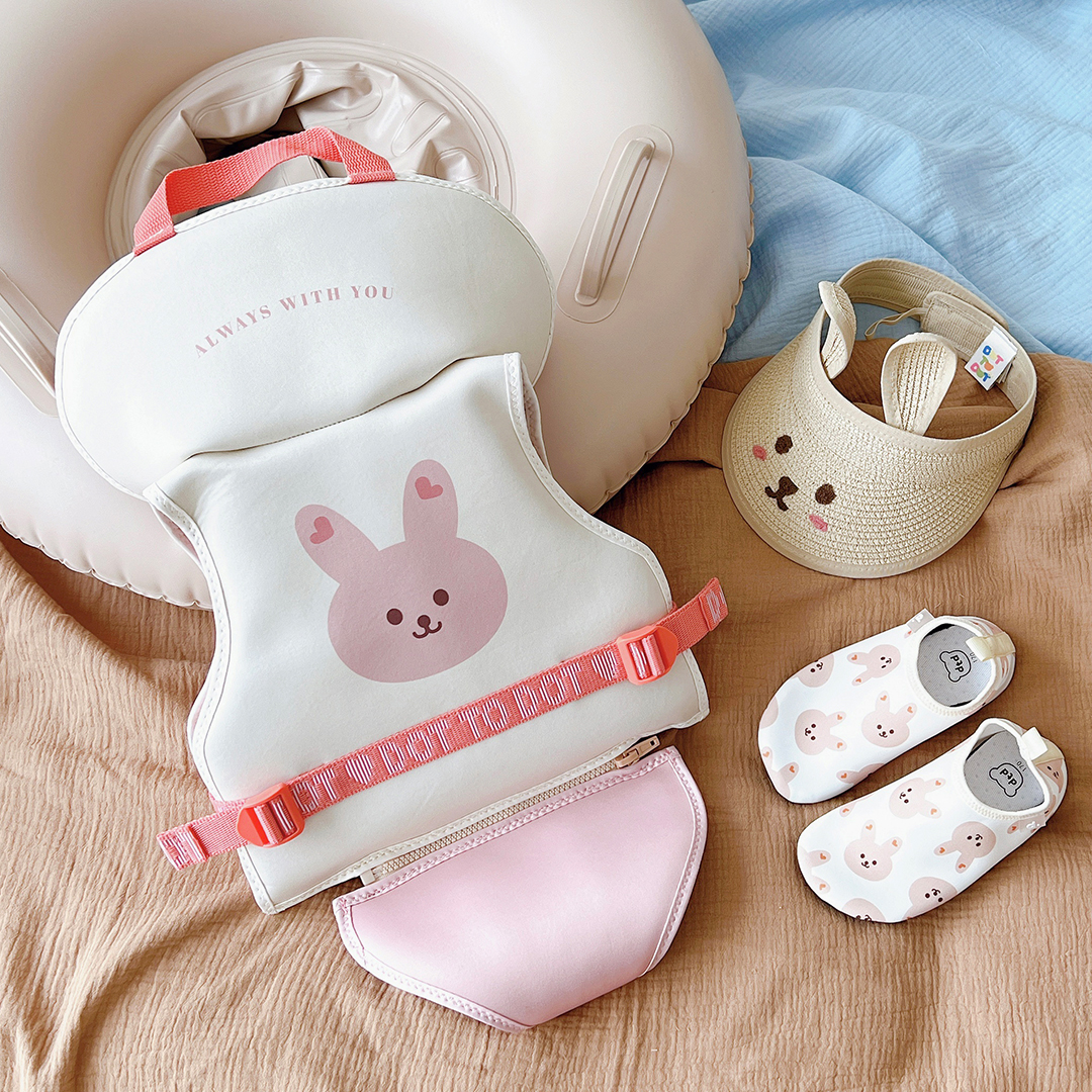 아가드x돗투돗 유아 구명 조끼 S 돗람이 돌 아기 팬티 분리형 물놀이 용품