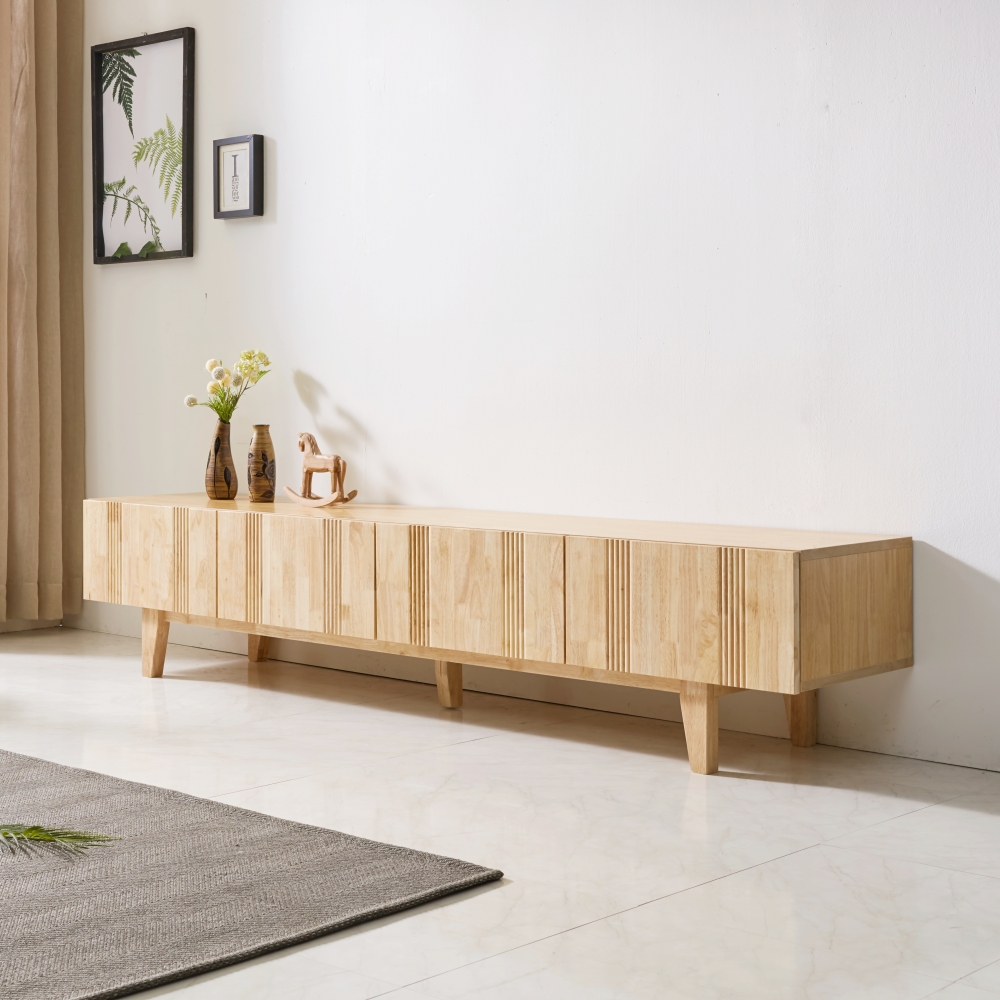 프레비아 75인치 85인치 티비장 북유럽원목거실장 tv다이서랍장