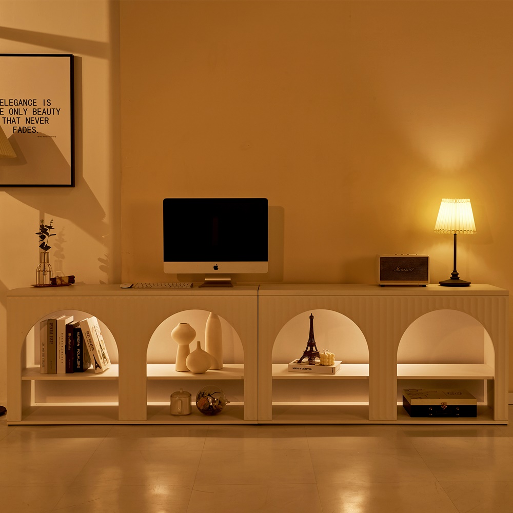 로망 템바보드거실장 수납장 템파보드거실장 안방티비장