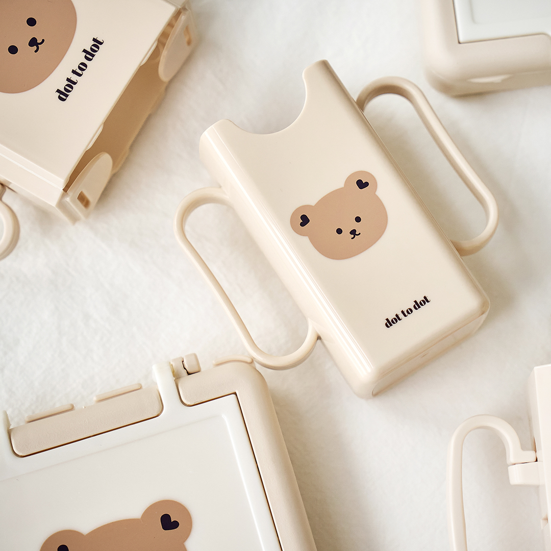 아가드x돗투돗 아기 우유 미니 팩 홀더 125ml 돗람이 팩음료 유아 두유 주스 손잡이