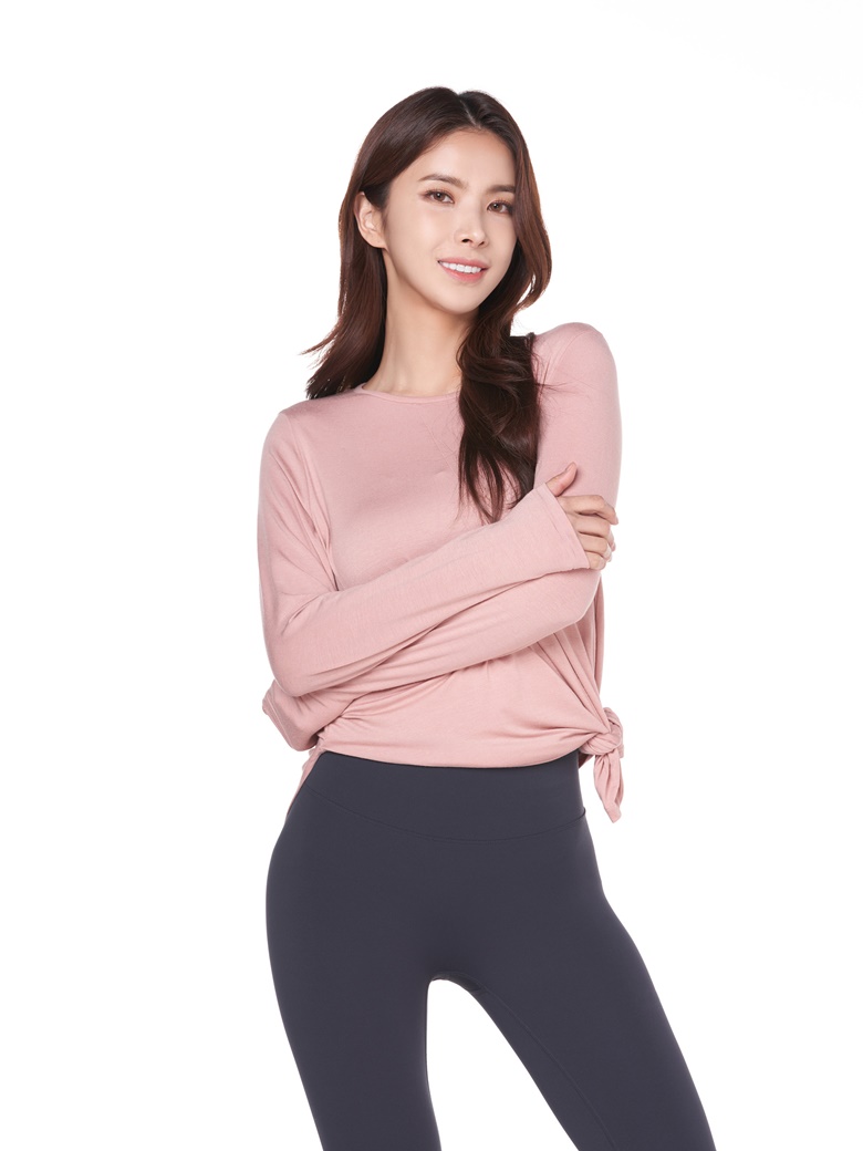 힙커버 티셔츠 필라테스 복장 커버업 상의 모달 긴팔 - 상세 이미지 3