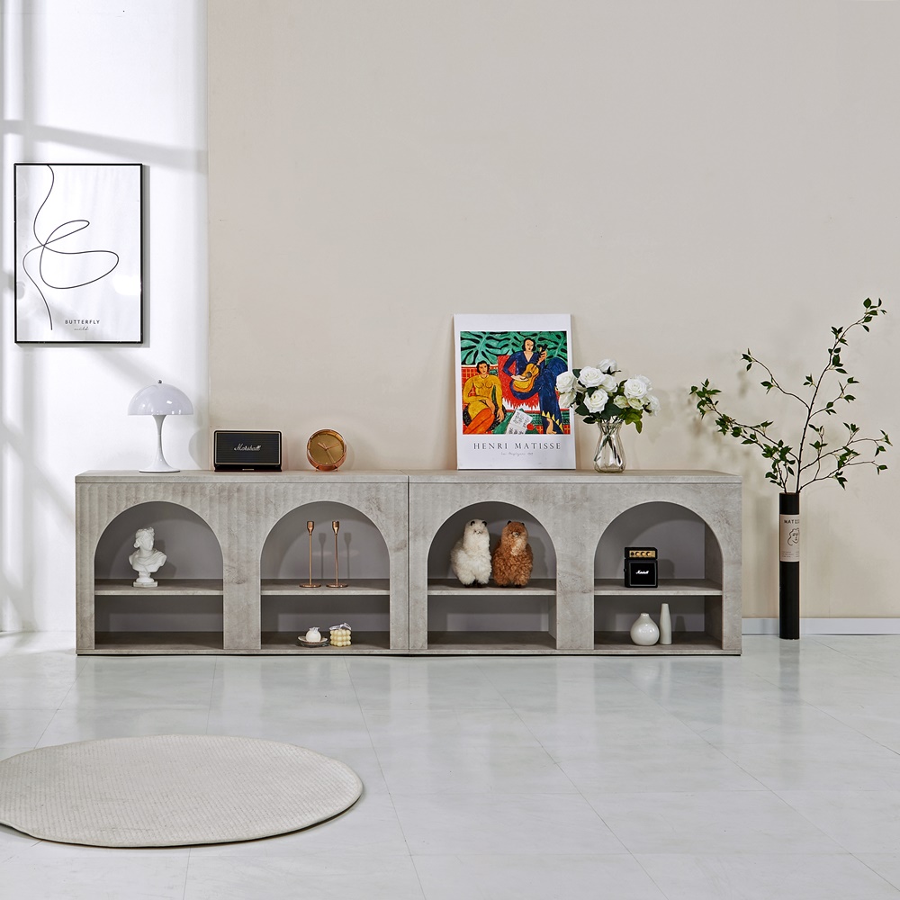 로망 템바보드거실장 수납장 템파보드거실장 안방티비장