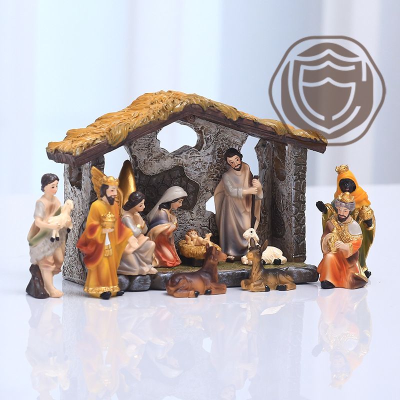 아기예수 탄생 말구유 성탄구유 예수 마리아 장식품 세트 선물 - 상품 이미지