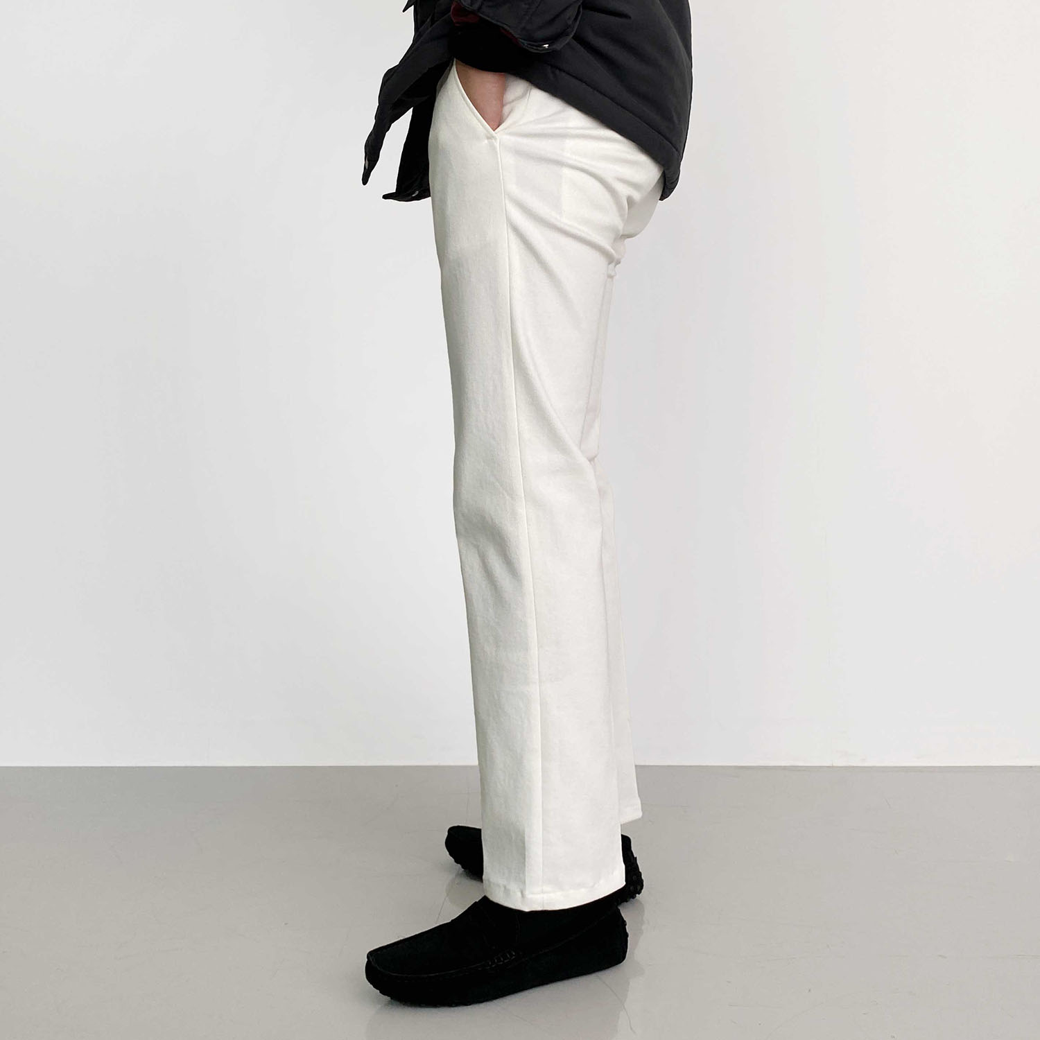 남자치노팬츠 남자흰색바지 백바지 - 상세 이미지 2